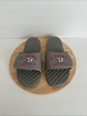 Alabama Crimson Tide ISlide Unisex Football Varsity Slide Sandals - Gray